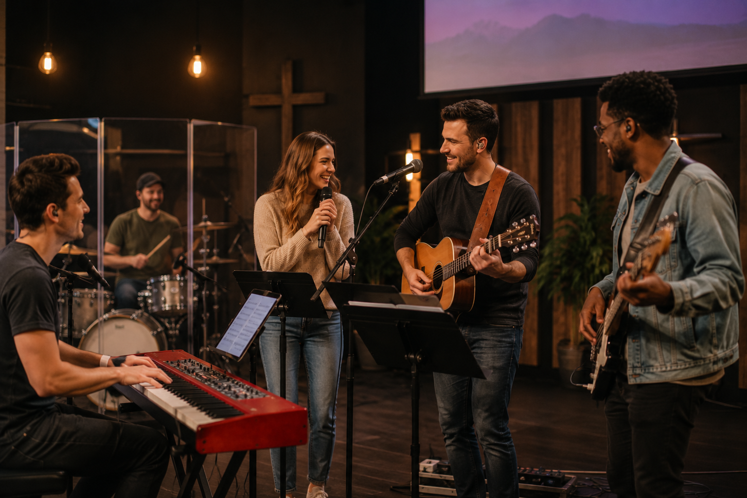 worship band unity in rehearsal
